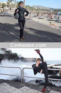 Schlangenfrau Kontorsionistin Magdalena Stoilova Oversplits Tenerifa 2013