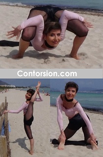 Schlangenfrau Kontorsionistin Magdalena Stoilova Contortion on Mallorca Alcudia 2013
