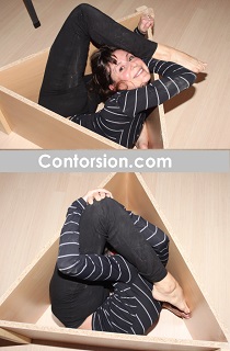 Schlangenfrau Kontorsionistin Magdalena Stoilova Contortion Training for Depeche Mode Background Video Enjoy the Silence 2012